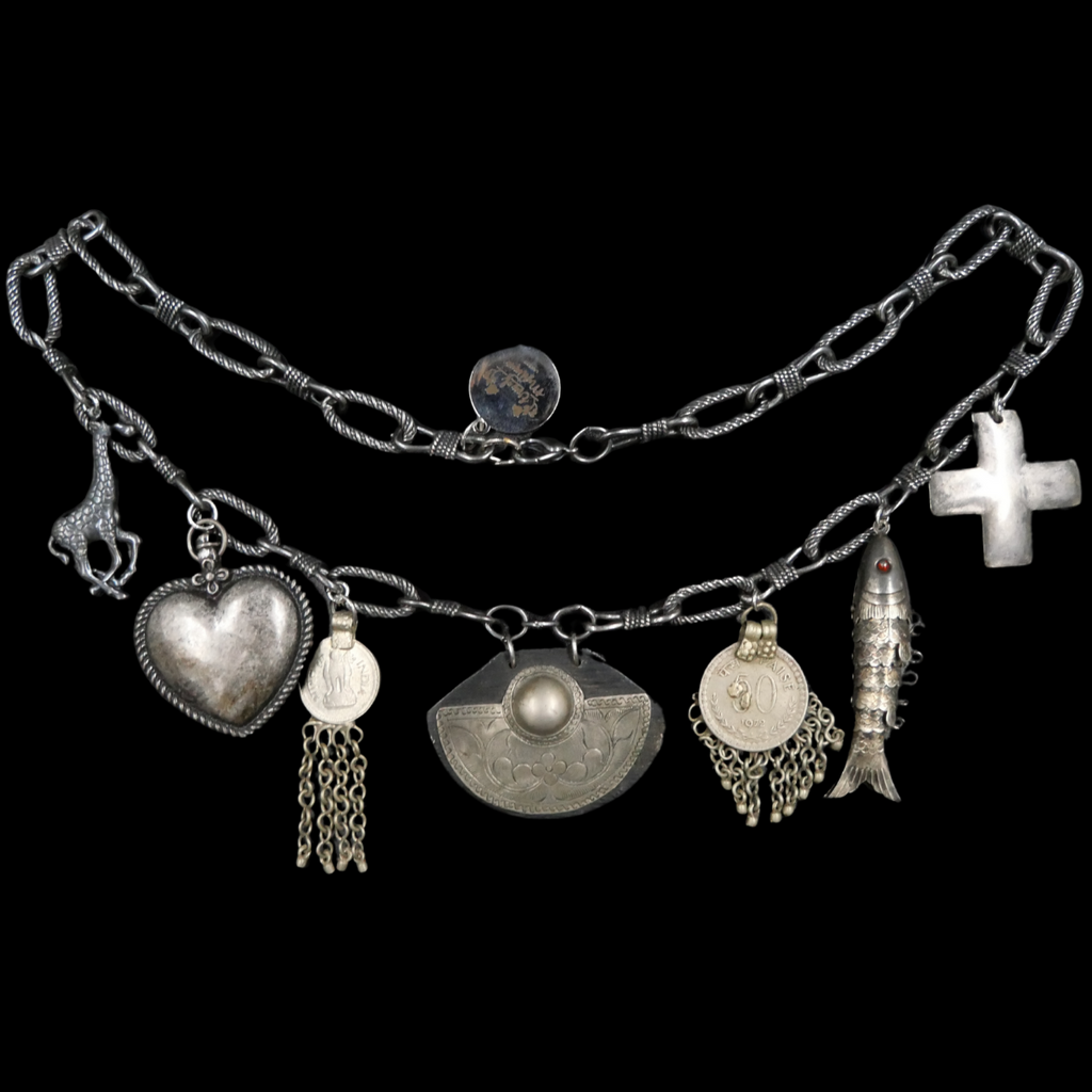 silver fish necklace