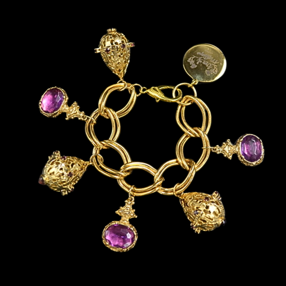 Amethyst Charm Bracelet