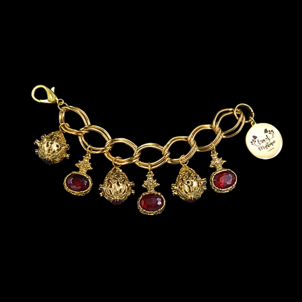 Red charm bracelet