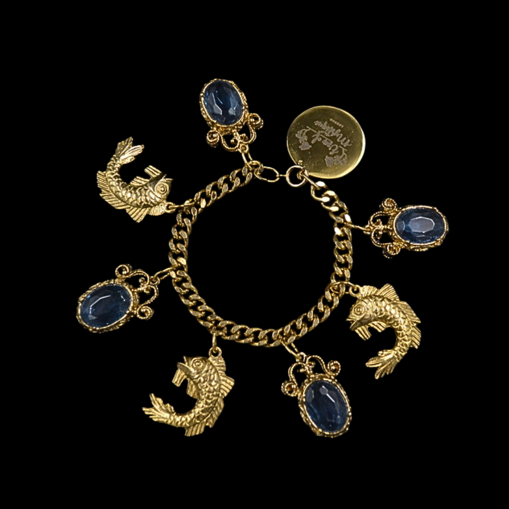 Fish charm bracelet
