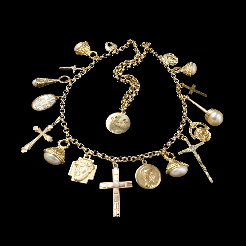 jesus charm necklace