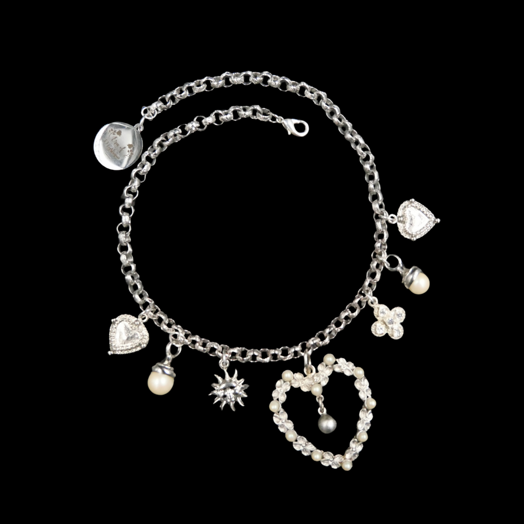 silver charm necklace