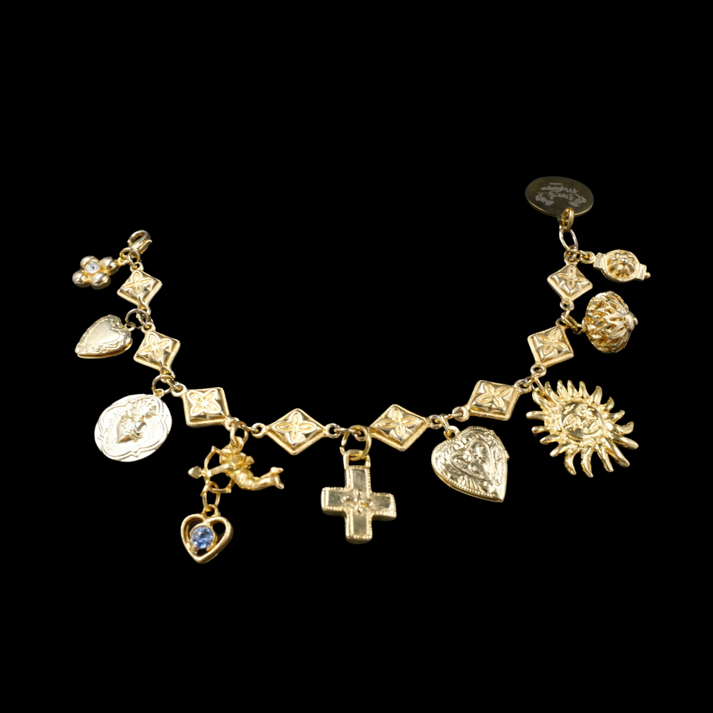 Heart charm bracelet