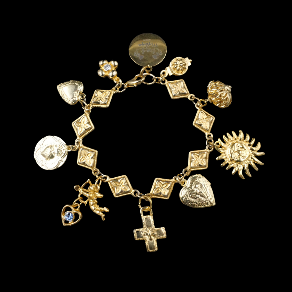 gold charm bracelet