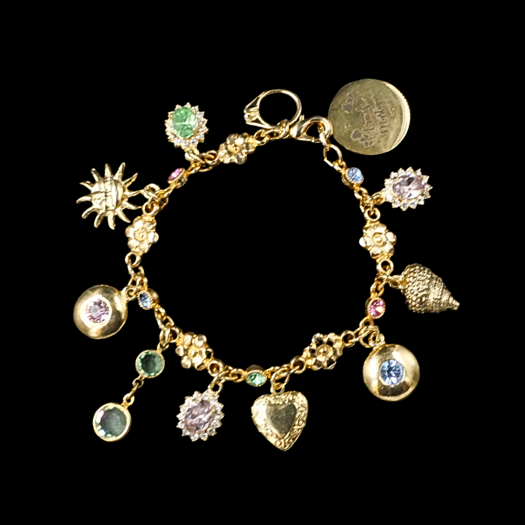 Pastel Gold Charm Bracelet
