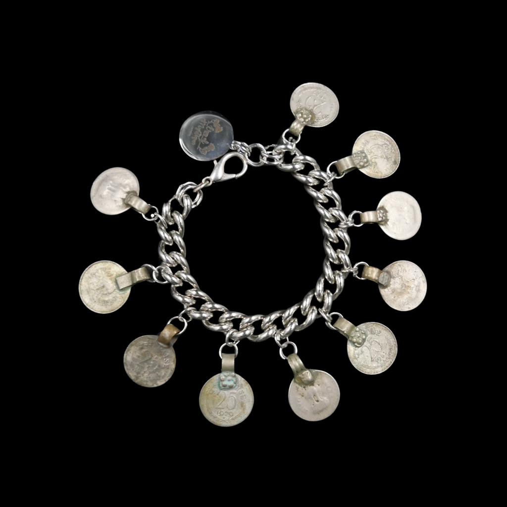 Silver charm bracelet 